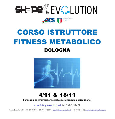 Corso Istruttore fitness metabolico Bologna 2017