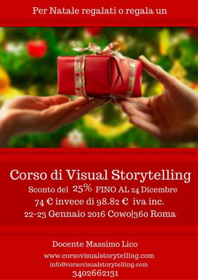 Corso visual storytelling Roma 2016 sconto